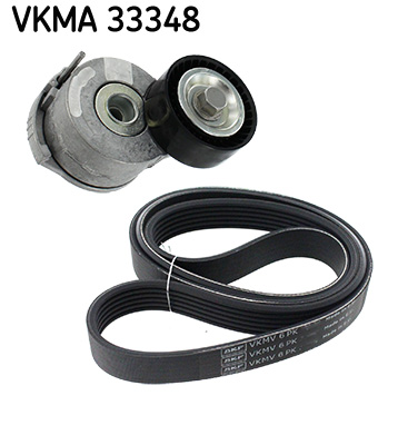 V formos rumbuotas diržas, komplektas - VKMA 33348 SKF